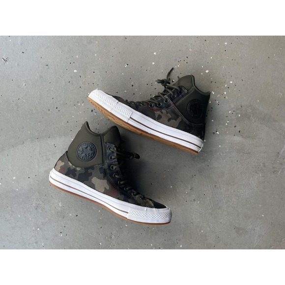 Converse Chuck Taylor All Star MA-1 SE Zip Hi Sneakers Mens 9.5 Olive Green Camo - Picture 1 of 8